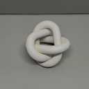 Yalikop 3 Link Wood Knot Decor Rustic Home Dcor Accents Hand Carved Coffee Table Decoration, Boho Chain Link Decoration, Modern Shelf, Rustic Objects for Home Living Room Bedroom(White)