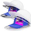 Hat Washer Cage for Washing Machine - Baseball Cap Cleaner Rack, Ball Cap Washing, Dishwasher Safe, Perfect for Cleaning and Protecting Hats in Dishwasher (White and Black 2 Pack with Bags)