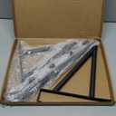 Over The Door Clothes Hanger, Metal Over The Door Hangers for Clothes with 5 Hooks, Clothing Hanger Drying Racks for Laundry, Bedroom, Washroom, Fits Door Up to 1.85", Matte Black