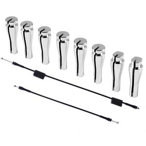 8 Ends Door Cable Repair Kit Compatible with Ford F-Series E-Series Ranger Expedition Excursion Navigator Latch Lock Handle Billet Aluminum + FordCargo Door Latch Release Cable