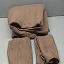 EVERGRACEHOME Cotton Coverlet Set Full Queen Size 3 Pieces, Lightweight Soft Ribbed Matelass Bedspread Quilt Set, Cozy Oversized Quilted Bedding Set with 2 Pillow Shams for All Seasons, Mocha Brown