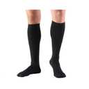 Truform Compression Socks, 8-15 mmHg, Men's Dress Socks, Knee High Over Calf Length, Black, X-Large