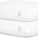 EIUE Bed Pillows for Sleeping 2 Pack Queen SizeSuper Soft Down Alternative Microfiber Filled Pillows,20 x 30 Inches,White