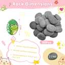 RITOLLO 30PCS Large Painting Rocks, Natural River Rocks, 2-3 Inches Flat Rocks for Painting, Rock Painting for Kids, Stones for Arts & Crafting