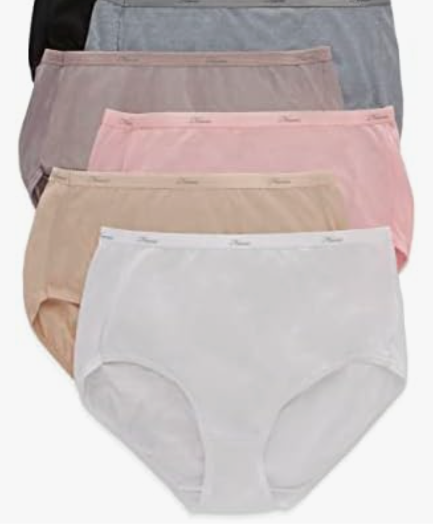 Hanes Women's 6 Pack Cotton Briefs Size 3XL