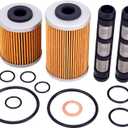 75038046110 Oil Filter Service Repair Kit Compatible with 690 R/Enduro/R/SMC/R/701 Enduro/Supermoto/Svartpilen/Vitpilen 2016 2017 2018 2019 2020 2021 2022 2023 kn155 kn651