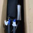 Drive Medical Blue Streak Lightweight Wheelchair - Portable Folding Mobility Aid - Swing-Away Footrests - Desk Arms - Durable Steel Frame - Easy Transport & Storage - 18-Inch Seat