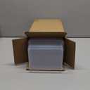 Citylife 1.3 QT 10 Pack Small Storage Bins Plastic Storage Container Stackable Box with Lids for Organizing, Clear White