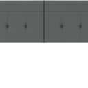Queen Headboard Only with Adjustable Metal Legs, Faux Leather Upholstered Headboard Queen Size, Modern Stylish Headboard with Sunken Dot Design, Sturdy Bed Headboard for Bedroom, Gray