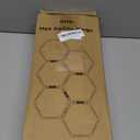 GHB Hex Agility Rings Speed Rings with Carrying Bag 6 Set Portable Hexagon Rings, Agility Ladder for Agility Footwork Training (Green)