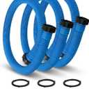 3 Pack 1.5" Pool Hose for Above Ground Pools 59" Long，Pool Pump Hose Filter Pumps Replacement Hose with Sealing Rings Fits for Intex Filters Pump, Saltwater Systems, Sand Filter
