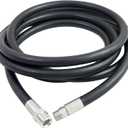 1 Inch x 13 Foot Neoprene Diesel Fuel Transfer Hose NPT Male Ends, Replacement for Electric Fuel Pumps, Gasoline Dispenser & Farm Oil Transfer