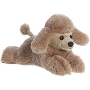 Aurora Adorable Mini Flopsie Paysley Poodle Stuffed Animal - Playful Ease - Timeless Companions - Brown 8 Inches