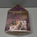DecorbyHannah Velvet Ornaments for Christmas Tree, 24ct Mini Pink Purple Christmas Ornaments Set, Small Shatterproof Flocked Ball Bulk for Xmas Home Party Table Decorations