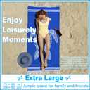 Thin Turkish Beach Towel Lightweight Soft Cotton Extra Large XL Oversized Sand Free Sandproof Absorbent Quick Dry Towels Cloud Bath Pool Travel Compact Essentials Accessories for Adult Gifts (XL(79x36 IN,200x90 CM), 2 Pack Adarkblue Turtle Deepskyblue Jellyfish)