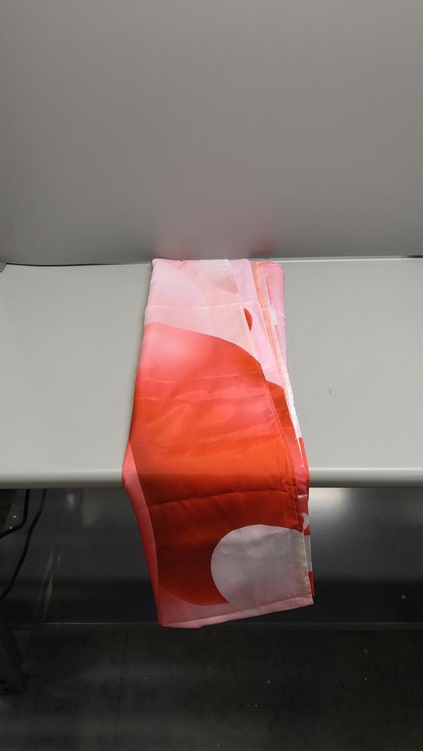 71 x 71 Inches Valentines Shower Curtain Red and White Love Heart Theme Romantic Bathroom Curtain Waterproof Polyester Curtain with Hooks Set for Valentine's Bathroom Decorations
