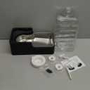 RIZZARI Stainless Steel Pet Water Feeder: 9.5L Black Automatic Leak-Proof Gravity Dispenser - Without Filter - for Senior 40-60 LB Dogs with Joint Spine Issues -Garage Living Room