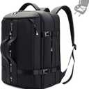 JODEBES Travel Backpack Carry On 50L, Laptop Backpack,Airline Approved Duffel TSA Luggage Bag for Men Women, Water-resistant Large Business Rucksack Daypack, Fits 17.3" Laptop, Black