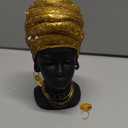 African Women Statues for Home Decor, Vintage Black Lady Art Bust Figurines, Aesthetic Shelf and Table Ornaments, Decor Accents and Gifts for Women