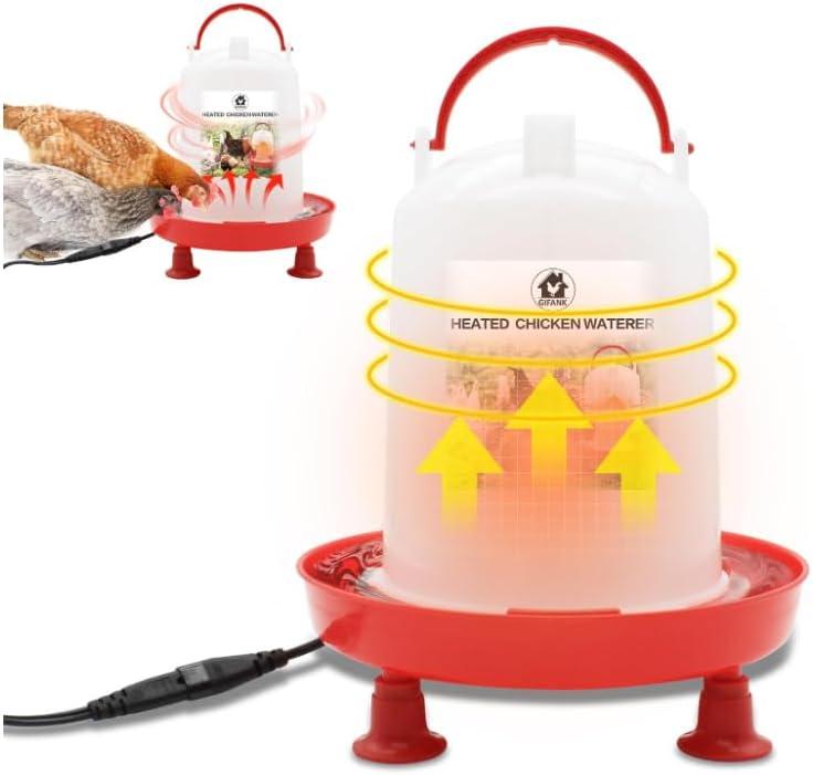 3L Chicken Waterer Heated for Winter Chicken Water Heater with Adjustable Leg Support 35W BPA-Free Heated Poultry Waterer Heavy Duty All in One Heated Waterer for Chicken Coop 3L Chicken Waterer Heated for Winter Chicken Water Heater with Adjustable Leg Support 35W BPA-Free Heated Poultry Waterer Heavy Duty All in One Heated Waterer for Chicken Coop