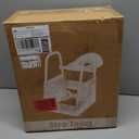 3 in 1 Potty Training Toilet Seat & Toddler Step Stool with Potty Train Chair Adapter and Extra Wide Non-Slip Ladder Potty Seats with Raised Guardrail and Splash Protection Design for Kids 1-3 Years (Gray)