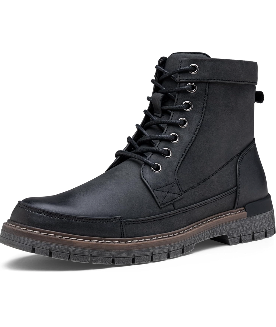 Jousen Mens Boots Casual Motorcycle Boot for Men Chukka Zipper Combat Botas Para Hombre Fashion 11.5