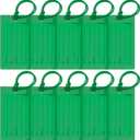 10 Pack Luggage Tags for Suitcases, Airplane Travel Essentials for Flying, International Travel Must Haves, and Luggage Accessories by Sodsay (Deep Green)