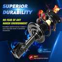 Front Strut Shock Assembly w/Coil Spring for Nissan Altima 2007-2012, 2.5L Coupe S 2013, Replace 172392 172393, Left & Right, 2PCS