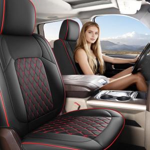 Umbrauto for Ram Custom Seat Covers, Nappa Leather Truck Seatcovers Compatible with Ram 2009-2025 1500 Crew Quad Cab & 2500 3500 Mega Cab