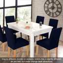 JQinHome 4 Pcs Dining Chair Slipcover, High Stretch Removable Washable Chair Seat Protector Cover for Home Party Hotel Wedding Ceremony