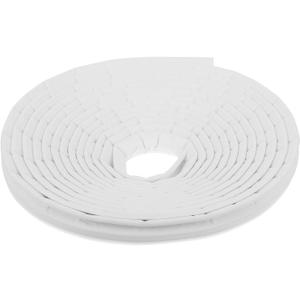 Weather Stripping Door Seal Strip V-Shaped PU Foam Soundproof Insulation Weatherstrip for Door and Window Frames White 6M Weatherproofing Draft Stopper
