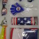 Soccer Fan Gear Set for 2026 World Tournament, Soccer Party Favors Kit with Flag,Scarf, Face Paint, Clapper, Horn&Glasses,Supporter Accessories for Game Day, Sports Event, Gift