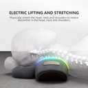 Cervical Neck Pillow Massager with Heat Therapy, Memory Foam, 3-in-1 Traction Device for Neck Pain Relief, Gray