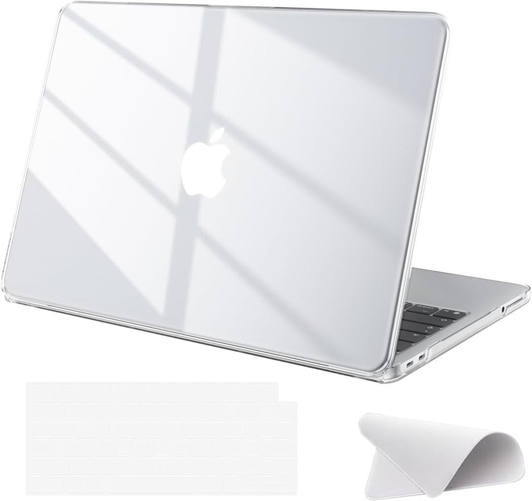 2 x Case Compatible with MacBook Neo 13 inch A3404 A18 Pro Chip, Released in 2026, Hard Plastic Shell Cover for Mac Book Neo 13", Crystal Clear