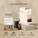 Nespresso Vertuo Next Premium Coffee and Espresso Maker by Breville with Aeroccino Milk Frother, Creamy White Dark Chrome