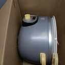 GreenLife 6QT Slow Cooker, Non-Toxic PFAS-Free Ceramic Nonstick Removable Interior Bowl, Programmable, Family Friendly, Keep Warm, Stovetop & Oven Safe, Dishwasher Safe Crock, Timer, Glass Lid, Gray