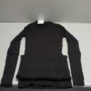 Forever 21 Womens Ribbed Knit Mini Sweater Dress (Large, Black)