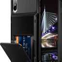 Vofolen Case for iPhone Xs Max Case Wallet ID Slot Credit Card Holder Scratch Resistant Dual Layer Protective Bumper Rugged TPU Rubber Armor Hard Shell Case Cover for iPhone Xs Max 10S Max (Black)