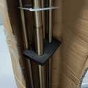 Brushed Nickel Double Curtain Rods 72-144 Inch,1’’Front and 5/8’’Back Double Drapery Rod with Small Round Ball and Aluminum Brackets, Adjustable Dual Window Rod for Sheer/Blackout Curtains