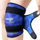 NEWGO Ice Pack for Knee Injuries Reusable, Knee Ice Pack Wrap Around Entire Knees for Replacement Surgery Recovery, Gel Cold Pack Wrap for Meniscus Tear, ACL, Swelling Pain Relief - Blue