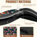 Dish Drying Mat Colorful Flowers and Leaves Coffee Bar Mat for Countertop Absorbent Hide Stain Rubber Backed Dish Drainer Rack Pad Espresso Machine Table Accessories Dining Room Decor 11.8 x 19.7 Inch