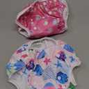 ALVABABY Swim Diaper Large Size Baby Swim Diapers 2pcs Reusable Washable Adjustable for Swimming Lesson Baby Toddler Girls 0-3T Fish Sailboat ZSW09-10-DA