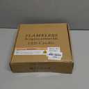 Raycare Flameless Candle with Remote Timer  5 Flickering Acrylic Battery Operated LED Pillar Candles with Embedded Star String for Halloween, Home Decor, and as a Gift(Ivory)