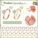 Bucherry 100 Pcs Bridal Shower Diamond Engagement Rings with Rings Hunt Games Sign Wooden Wedding Game Sign Engagement Ring Gift for Guest Bride Shower Table Decoration Cupcake Toppers(Locally Grown)