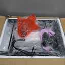 Bar Cart,Home Bar Serving Cart with Storage Shelves, 2 Tier Rolling Beverage Cart with Wheels, Modern Wine Cart with Wine Rack and Glass Holder for Kitchen, Living Room,Dinning Room,Black