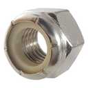 Nylon Insert Hex Lock Nuts - 7/16"-14 (25-Pack) Stainless Steel 18-8, Plain Finish, Corrosion-Resistant, Durable Multi-Use Hardware Nuts - Secure Fastening with Hex Socket Drive