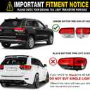 Driver Side Outer Tail Lights Assembly for 2014-2021 Jeep Grand Cherokee
Replacement Rear Lights Brake Lamp Chrome Trim, Replace OE#68110017AC
