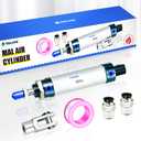 TAILONZ PNEUMATIC 25mm Bore 50mm Stroke Air Cylinder Double Action with Y Connector and 2Pcs 6mm Fitting MAL25x50