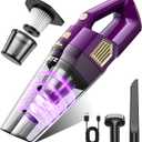 Handheld Vacuum Cordless, 15000PA Powerful Suction Hand Held Car Vacuum Cleaner Rechargeable with Multi-Nozzles & Washable Filters, High Power Lightweight Dust Busters for Home, Pet, Car, Office
