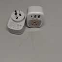 2 Pack New Zealand Power Adapter, TESSAN US to Australia Plug Adapter with 1 Electrical Outlet 3 USB Ports (1 USB C), Type I Travel Outlet Adaptor for USA to Australian Argentina China Fiji AU